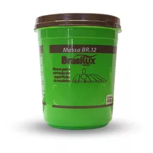 Massa Madeira Wood Reparo Fácil Calafetar Br12 Brasilux 400g