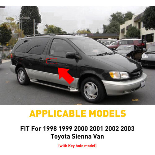 For 1998-03 Toyota Sienna Van Outside Door Handle Front  Oad Foto 3
