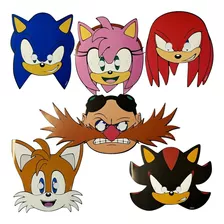Mascaras Antifaz Para Fiesta Motivo Sonic