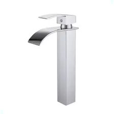 Torneira Banheiro Lavabo Misturador Monocomando Cascata Bica Alta Cromada