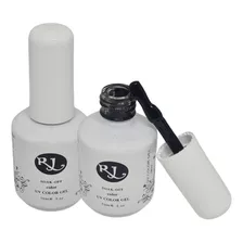 Gel Semipermanente 3 Pasos Color Negro 15ml Uñas Acrilicas