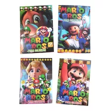 Pack 4 Libros De Colorear Super Mario Sorpresa Cumpleaños 