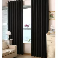 Jgo Cortinas Blackout Textil Presillas Ocultas 3.50mts Largo