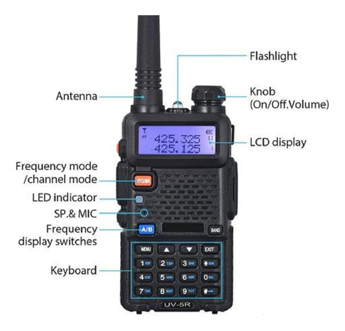 Radio Baofeng Uv-5r Uhf Vhf Walkie Talkie Uv5r,4 Piezas Foto 3