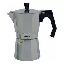 Cafetera Expresso Cuori Mokka 6 Tazas Aluminio Pulido Nnet