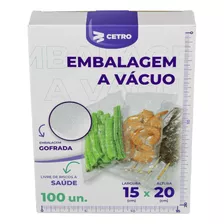 Embalagem A Vácuo Gofrada Pré Formada 15x20cm - 100 Und