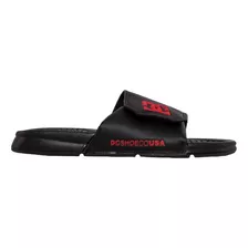 Ojota Dc Shoes Modelo Lynx Slide Adjust Negro Rojo Exclusivo