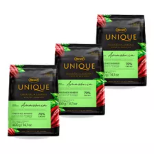 Kit 3 Chocolate 70% Cacau Gotas Premium Unique Harald