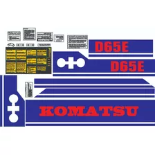 Decalque Faixa Adesiva Trator Esteira Komatsu D65 E