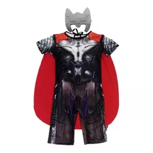 Fantasia Infantil Thor Com Capa, Brinde Máscara Eva