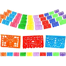 Papel Picado En Plastico Toda Ocasion Tamaño 1/8 Paq 10 Tira