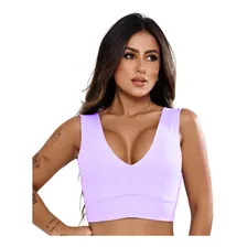 Top Cropped Blusa Feminina Moda Gringa Decote Quadrado Luxo