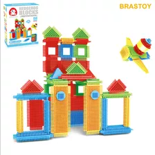Brastoy Blocos De Montar 150 Peças Brinquedo Infantil Construção Educativos