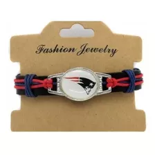 Brazalete Pulsera Nfl Cuero Patriotas Patriots 