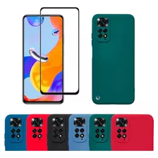 Case + Vidrio Full Para Xiaomi Redmi Note 11 Pro 4g / 5g