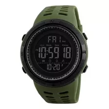 Reloj Skmei 1251 Tactico Militar Digital Sumergible Verde