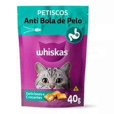 Petisco Para Gatos Adultos Whiskas Temptations Anti Bola De Pelo 40g