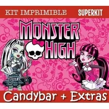 Kit Imprimible Monster High - Candy Bar Cumpleaños
