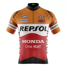 Camisa De Ciclismo Masculina Bike Ciclista Camiseta Repsol 