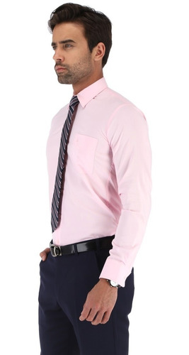 Pila de Penetrar manipular Camisa De Vestir Aristos Cuidado Fácil Rosa Pastel 37 A 46