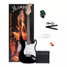 Pack De Guitarra Eléctrica Memphis Negro