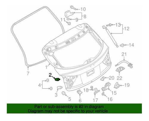 Goma Tope Cajuela Para Mazda 3 Hatchback 2010-2018 Foto 4