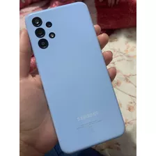 Celular Samsung A13 Azul Com Pelicula E Capas Originais