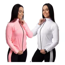 Blusas De Frio Para Corrida Pedal Musculaçao Fitness Kit 2 