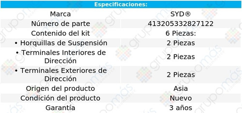 Kit Horquillas Y Terminales Syd Renault Scenic 2005 A 2009 Foto 3