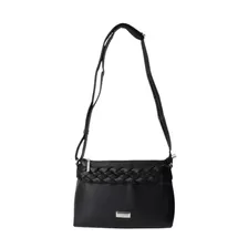 Bolsa Feminina Ombro Modare 70029 Tranversal Original Cor Preto/preto