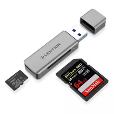 Lention Lector De Tarjetas Usb 3.0 De Aluminio Adaptador Sd