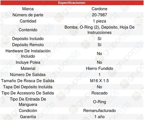 Bomba Direccion Hidraulica Buick Roadmaster 91-93 Cardone Foto 5