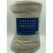 Manta Casal Fleece Lisa Soft Andreza Várias Cores 1,80x2,20