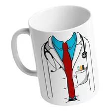 Taza Bata Doctor Médico Regalo Nombre Personalizada Café Té