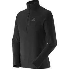 Blusa Polar 1/2 Zip Salomon - Preto