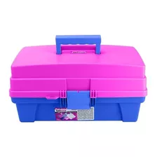 Caja Vanity 36 Cm Azul Con Rosa Santul 