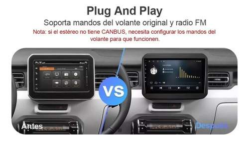 Suzuki Ignis 2017-2022 Android Carplay Touch Bluetooth Radio Foto 2