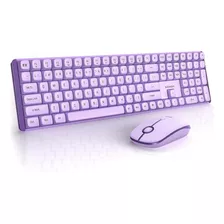 Combo De Teclado Y Mouse Inalámbricos, Teclado Mecánico De R