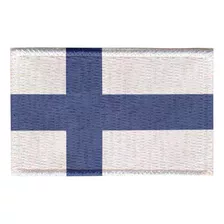 Patch Sublimado Bandeira Finlândia 8,0x5,5 Bordado
