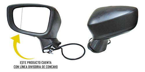 Espejo Lateral Mazda 3 Electrico 2014 2015 2016 2017 2018 Foto 2