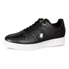 Tenis Sneaker Polo Club Original Casual Negro Comodos Hombre