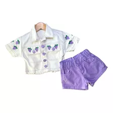 Conjunto Infantil Blogueira Mini Diva Moda Verao Menina Luxo