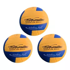 Kit 5 Bola Vôlei Trivella Pu Quadra Oficial Original Oferta