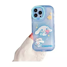 Carcasa Para iPhone Cinnamoroll Con Soporte En La Camara