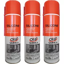 Desmoldante E Lubrificante De Silicone Spray C/ 3 Und- Orbi