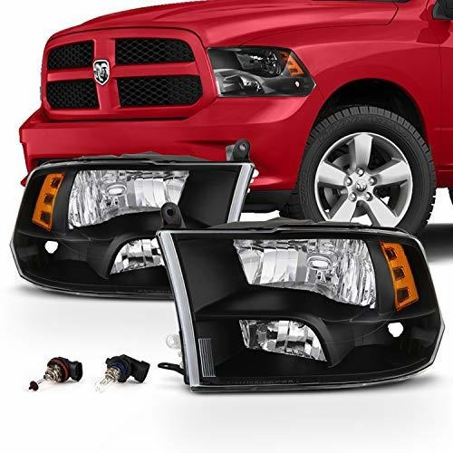 Foto de Faros Negros Quad Style Para Dodge Ram 1500/2500/3500