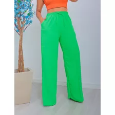 Calça Feminino Tecido Duna Na Cintura Com Cordão Elastica