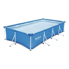 Piscina Estructural Rectangular Bestway 56405 Con Capacidad De 5700 Litros De 4m De Largo X 2.11m De Ancho Azul