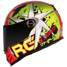 Capacete Ls2 Ff358 Classic Renato Garcia Amarelo Vermelho