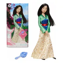 Mulan Princesa Muñeca 29cm + Cepillo Disney Store 2021